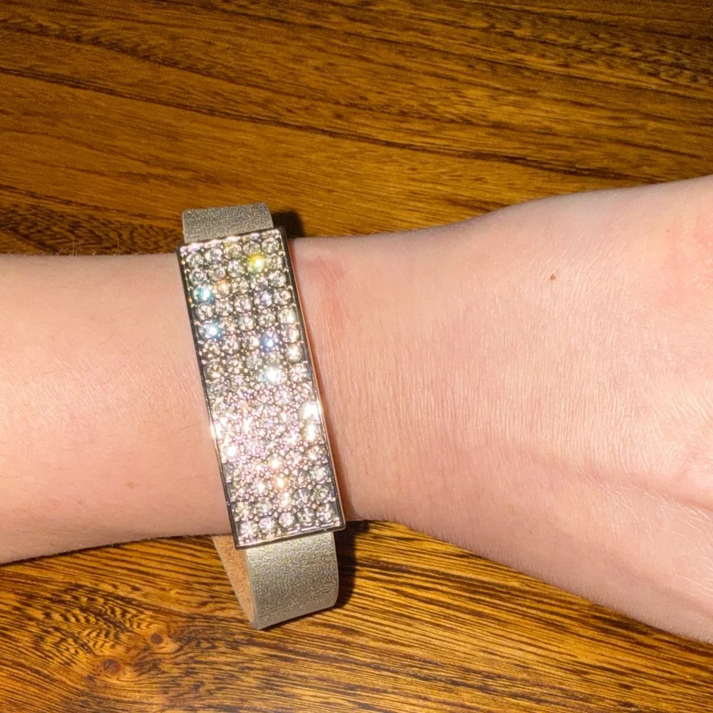 Chicos Silver- Tone Crystal Bracelet - Fashion Wearable